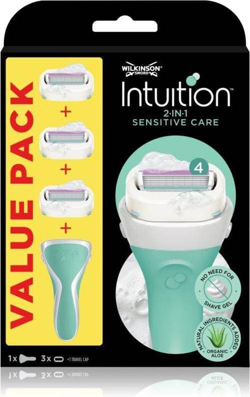 Wilkinson Sword Intuition 2 in 1 Sensitive Care 3-pack