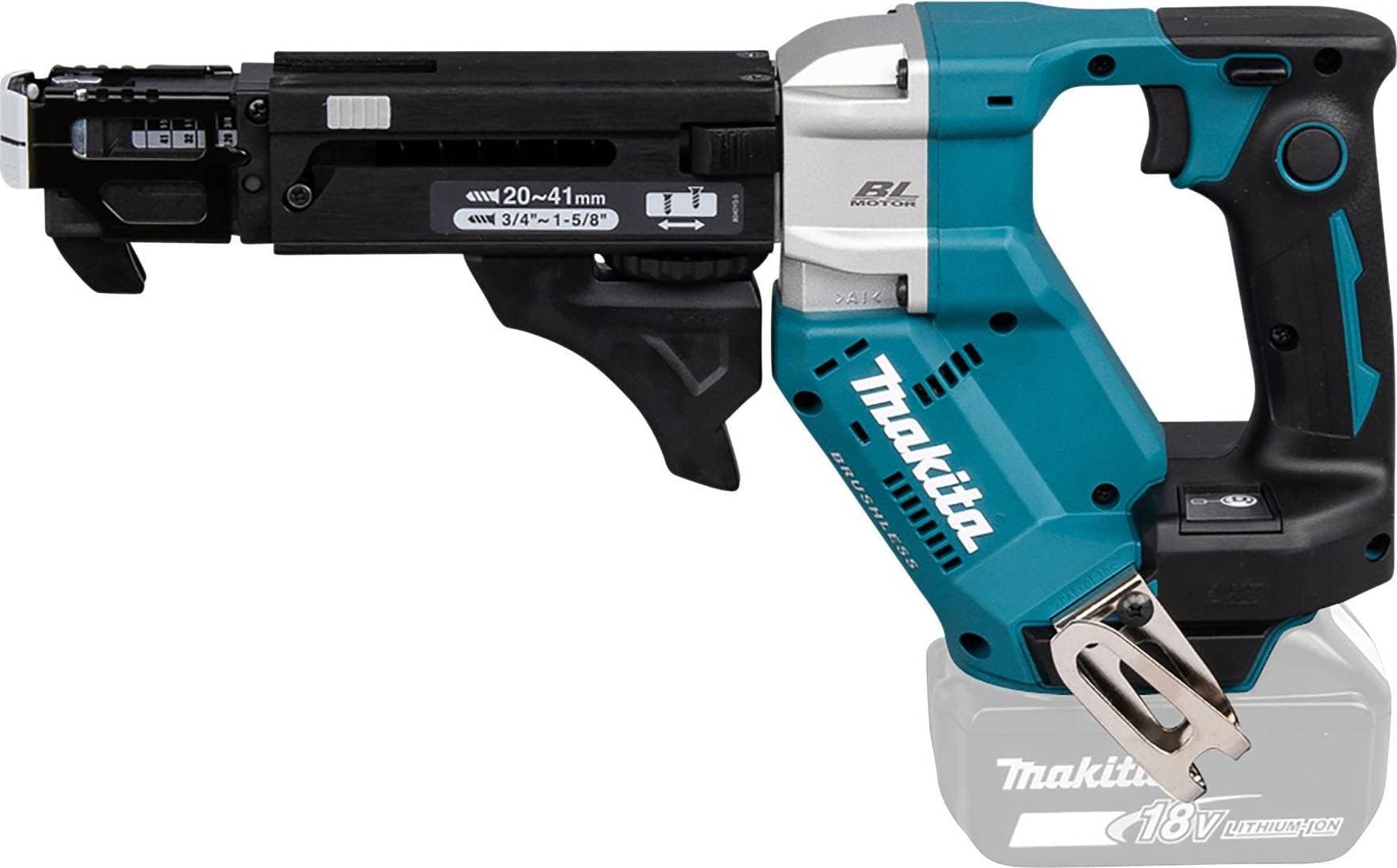 Makita Skruvautomat DFR452Z; 18 V (utan batteri och laddare)