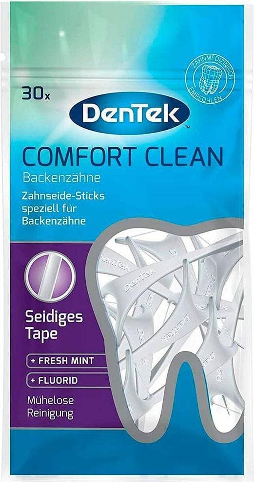DenTek Confort Clean Floss plektrum Tandtrådsbygel, förpackningar