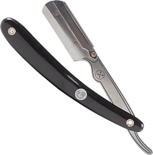 Parker Shaving Black ABS Handle Clip Type Barber/Straight Razor