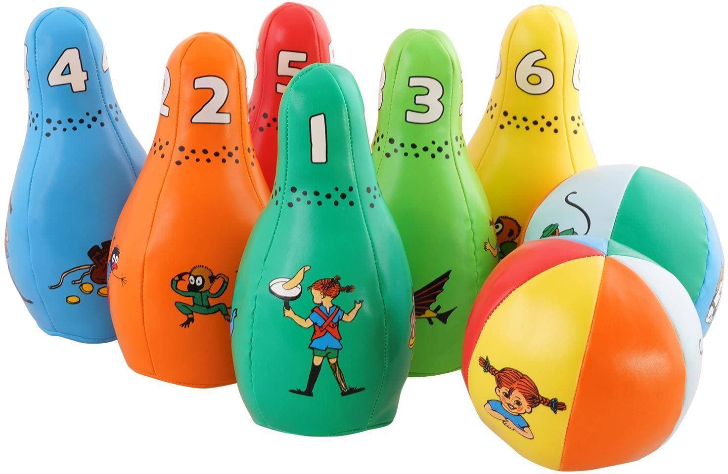 CSBOOKS Pippi Långstrump mjuka bowlingspel