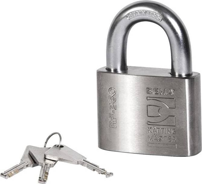 Bema Hänglås Rostfritt klass 3