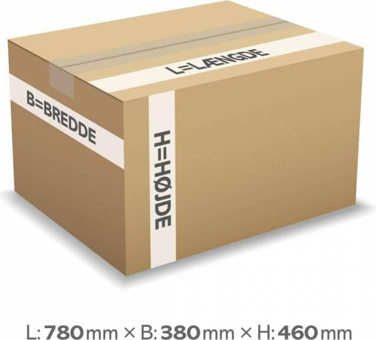 Master'In Wellpappkartong 780x380x460mm db 136L 7mm (15 stk