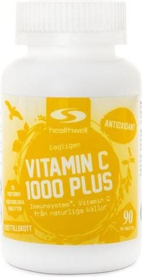 Healthwell Vitamin C 1000 Plus, 90 tabl 90 st