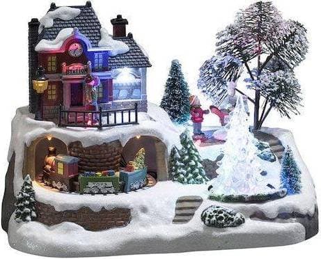 Konstsmide Train Station/Gran Multicolour Julby 23.5cm