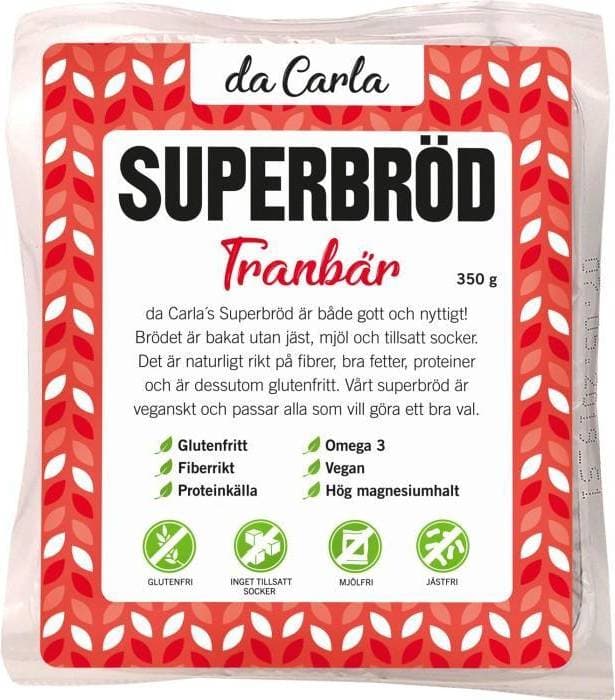 Da Carla Bröd Tranbär 350g