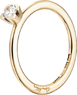 Efva Attling Love Bead Wedding Ring (0.19ct) - Gold/Diamond