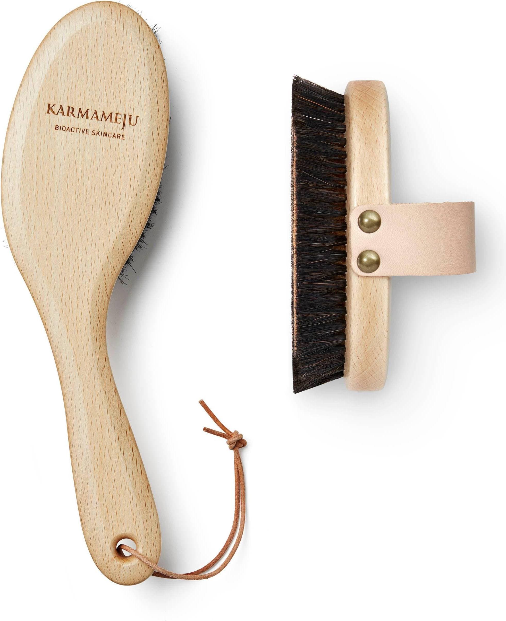 Karmameju Recharge Ionisk Tørbørste Long Handle Beige & Övriga