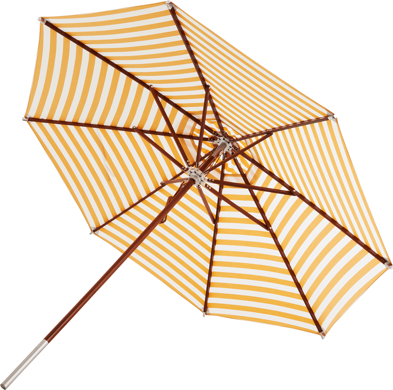 Skagerak Atlantis Parasoll Ø330 Golden Yellow Stripes
