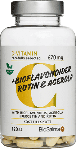 BioSalma C + Bioflavonoider Rutin & Acerola 120 st