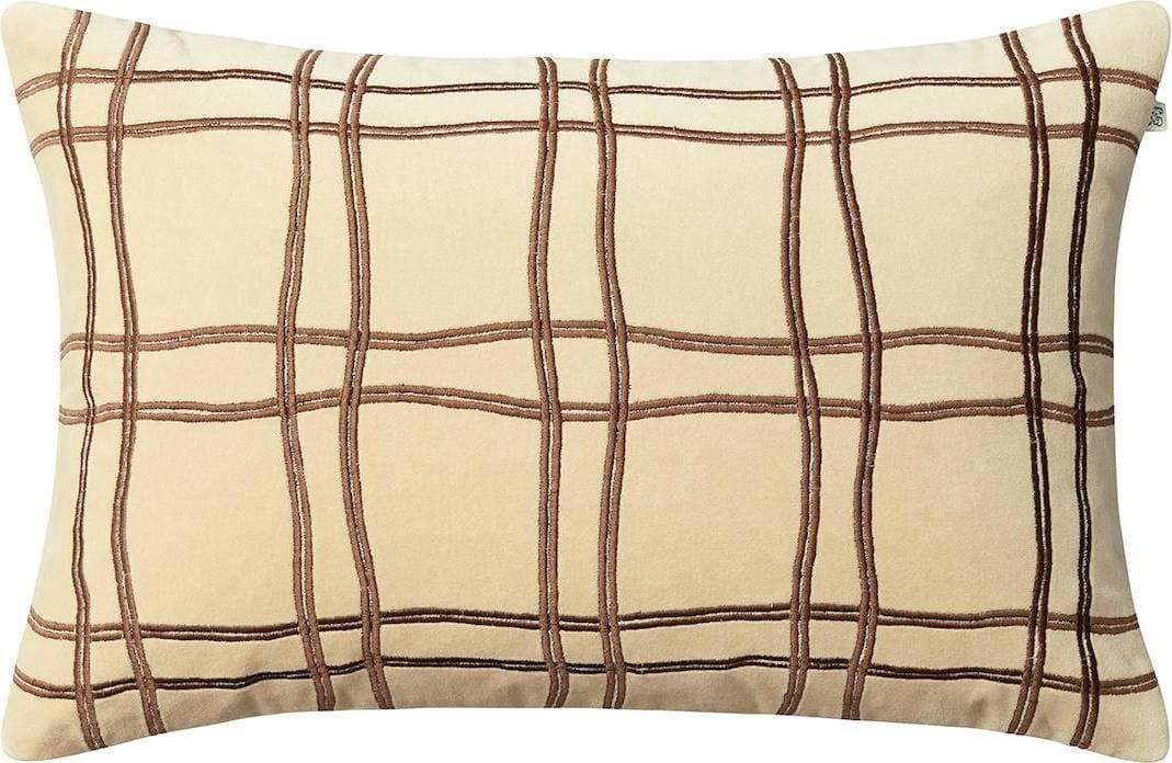 Chhatwal & Jonsson Tattersall Kuddöverdrag Beige, Brun, Grön, Blå (60x40cm)