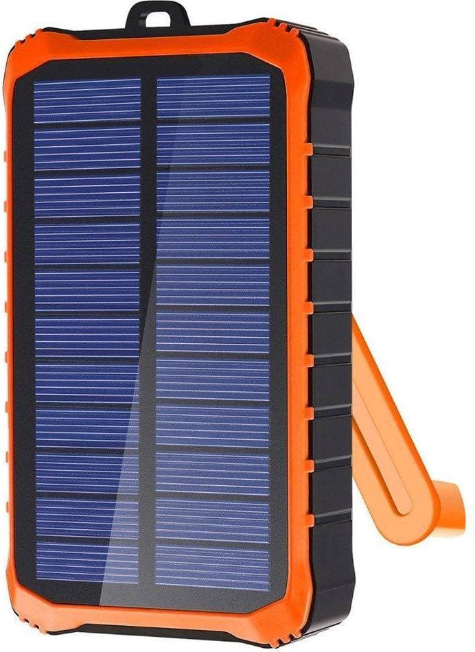 4smarts Solar Powerbank Prepper 12000mAh Litium Polymer (LiPo) Svart, Orange