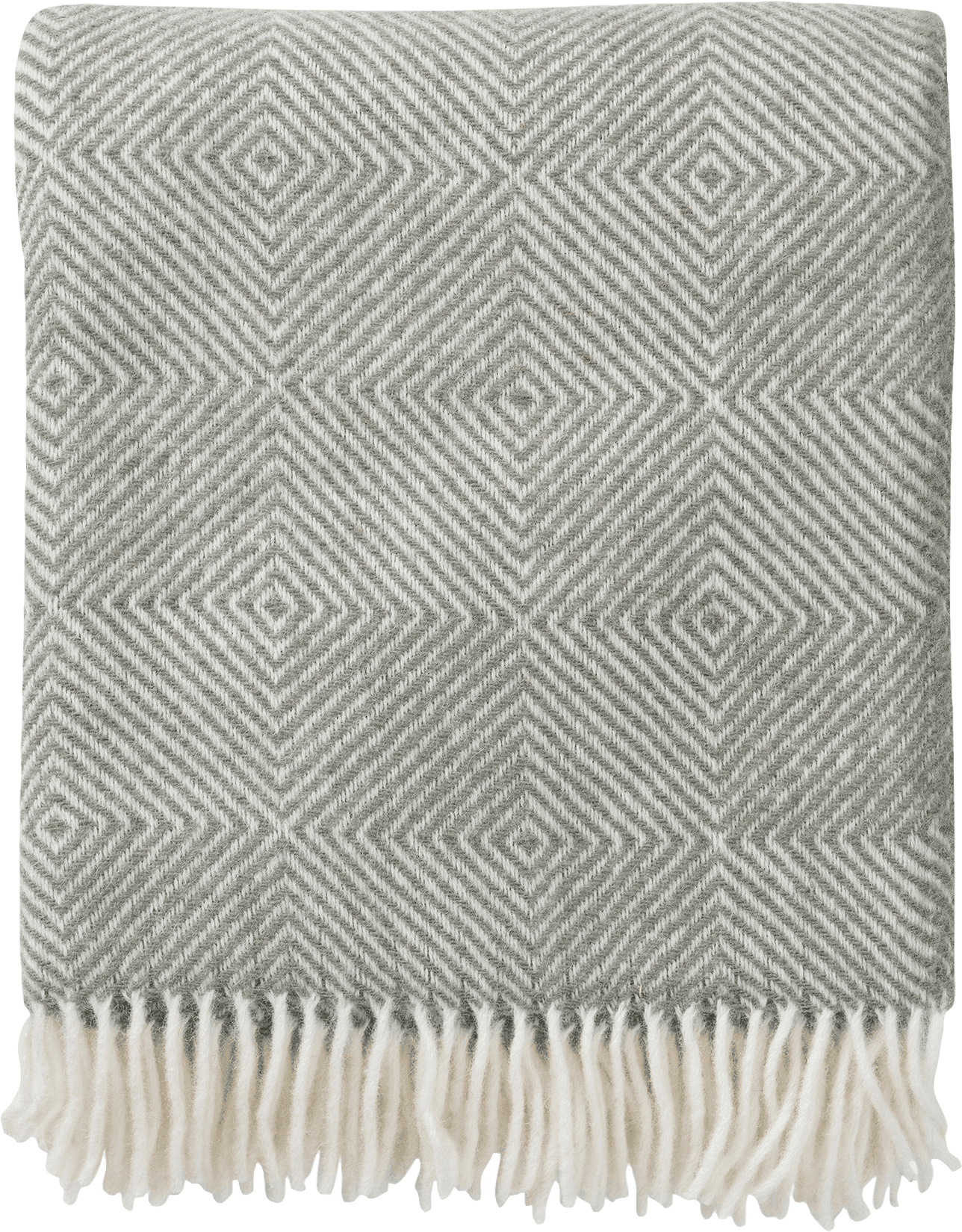 Klippan Yllefabrik Gooseye ullpläd 25% återvunnen Filt Grön (200x130cm)