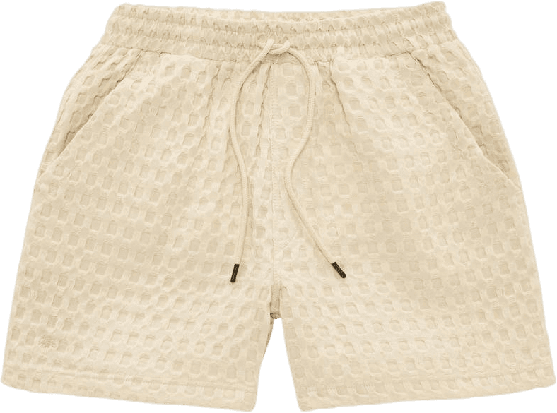 Oas Ecru Porto Waffle Shorts