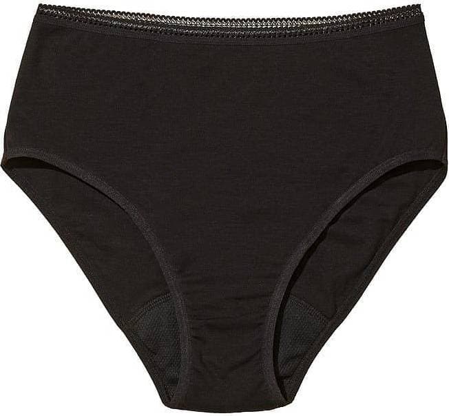 AllMatters High Waist Light/Moderate Period Panties - Black