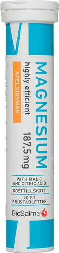 BioSalma Magnesium 187.5mg Orange 20 st