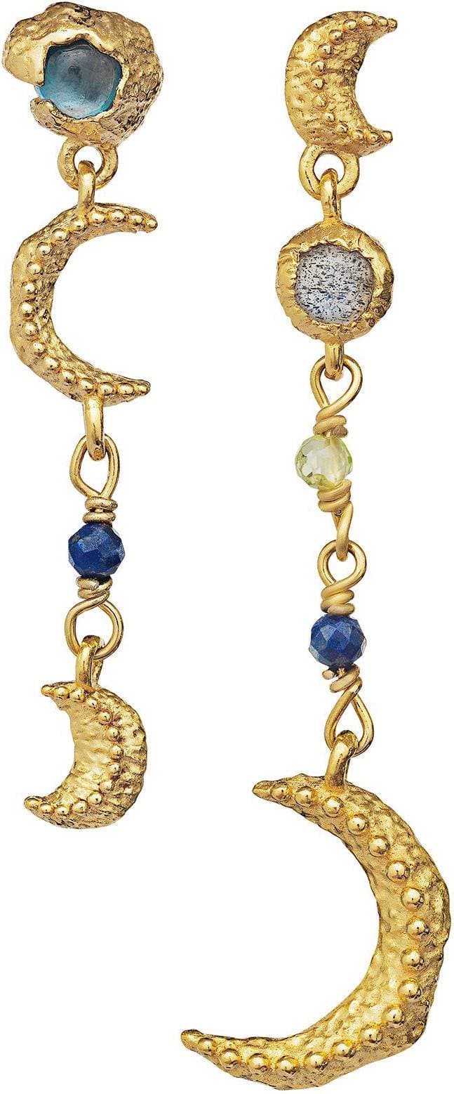 Maanesten Pheobe Earrings - Gold/Topaz/Lapiz/Peridot/Labradorite