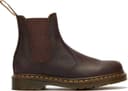 Dr. Martens 2976 Yellow Stitch Crazy Horse Leather Chelsea Boots - Dark Brown