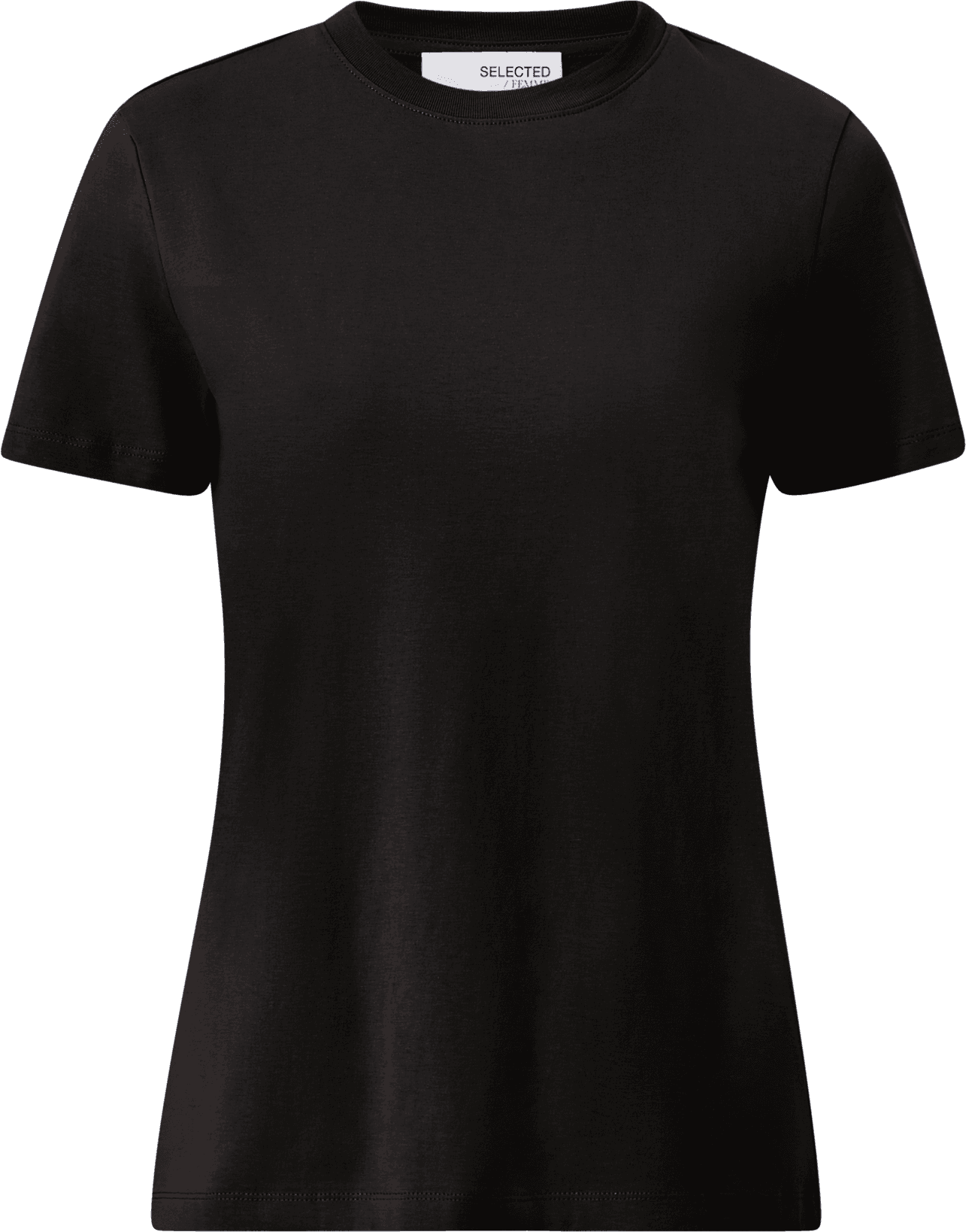 Selected Klassiska T-shirt Svart