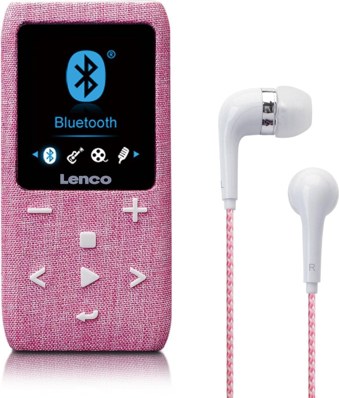 Lenco Xemio-861PK MP3 MP4 Player with Bluetooth 8GB Micro SD Card