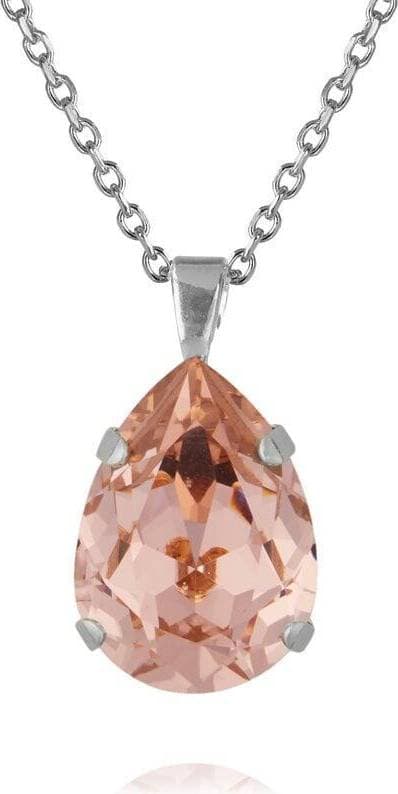 Caroline Svedbom Classic Drop Necklace Rhodium Stjärnurmakarna Klocka