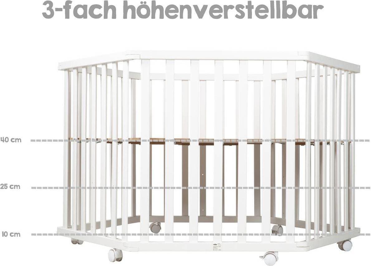 Roba Lekhage 6-kantig stil grå 120 cm