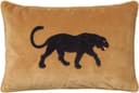 Chhatwal & Jonsson Embroidered Black Panther Kuddöverdrag Gul, Svart (60x40cm)