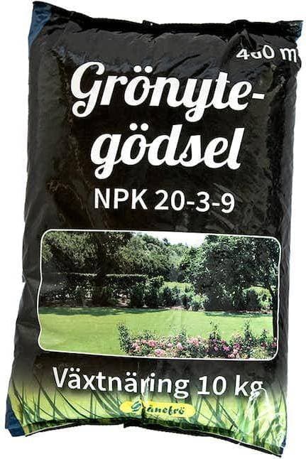 Skånefrö Grönytegödsel NPK 20-3-9 10kg 400m²