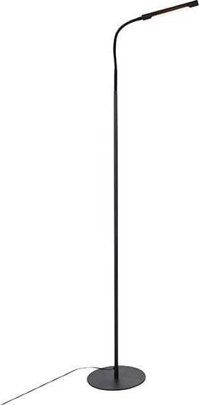 QAZQA svart Golvlampa inkl LED och touchdimmer Golvlampa