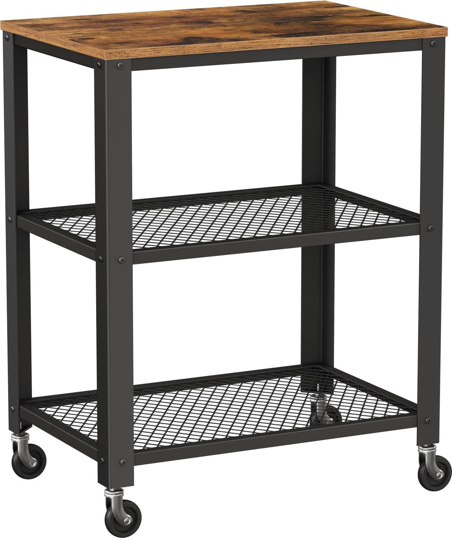 Vasagle 2 shelves Brown Rullbord 40x60cm