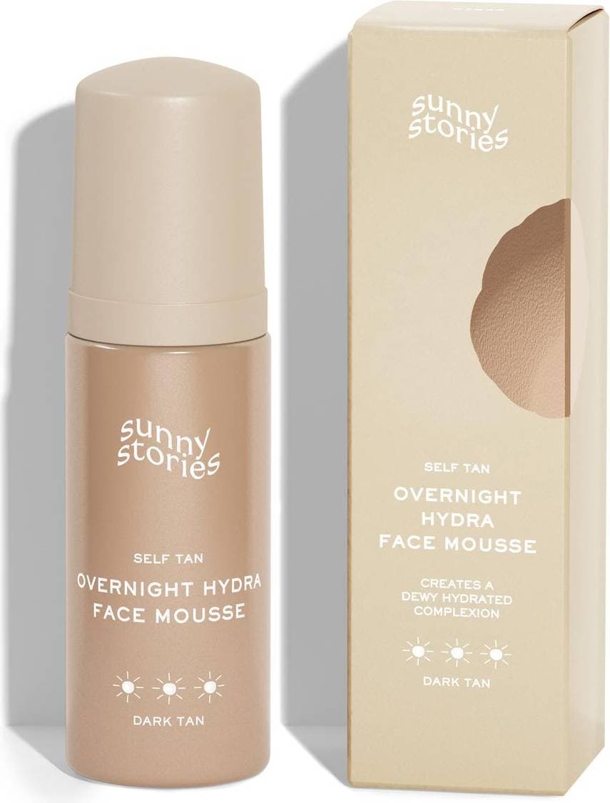 Sunny Stories Self Tan Overnight Hydra Face Mousse Medium Tan 50ml