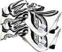 Kosta Linnewäfveri Paradise 2-pack Filt Svart, Vit (170x116cm)