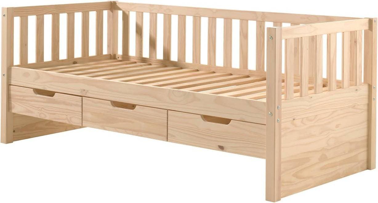 Vipack Fritz Kaptenssäng Med Lådor Milky Pine