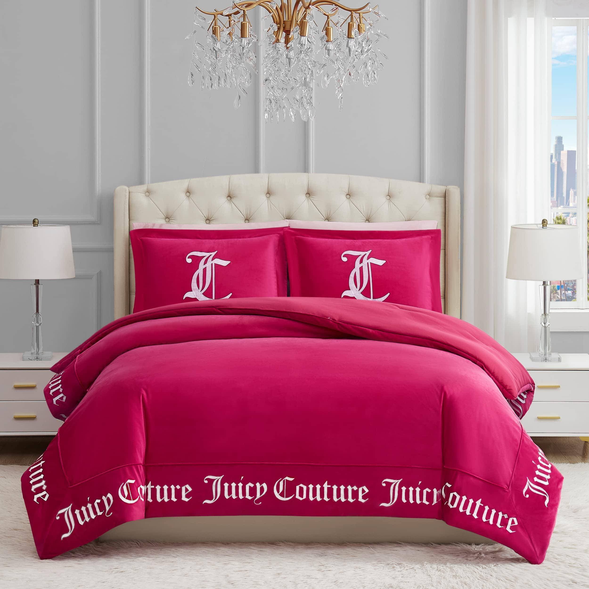 Juicy Couture Sängkläder 228 x 233 cm Skrynkelfria 2 st Sängöverkast Rosa