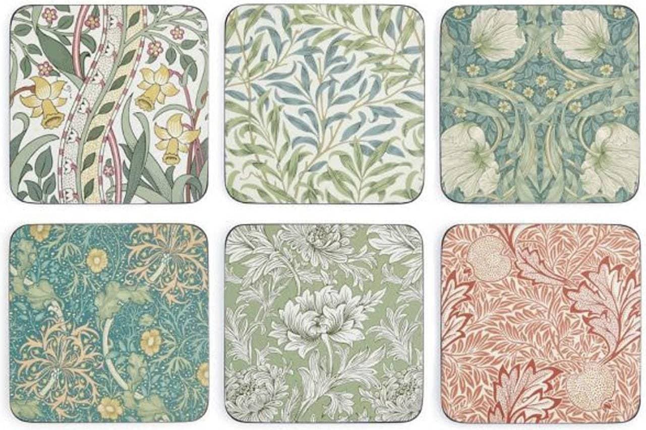 Pimpernel William Morris Glasunderlägg 6st