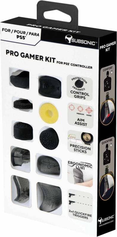 Subsonic Pro Gamer Kit Grepp & Precision Rings till PS5 Kontroll