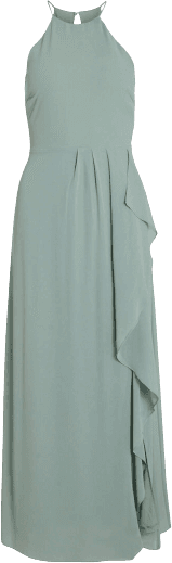 Vila Milina Sleeveless Evening Dress - Green Environment