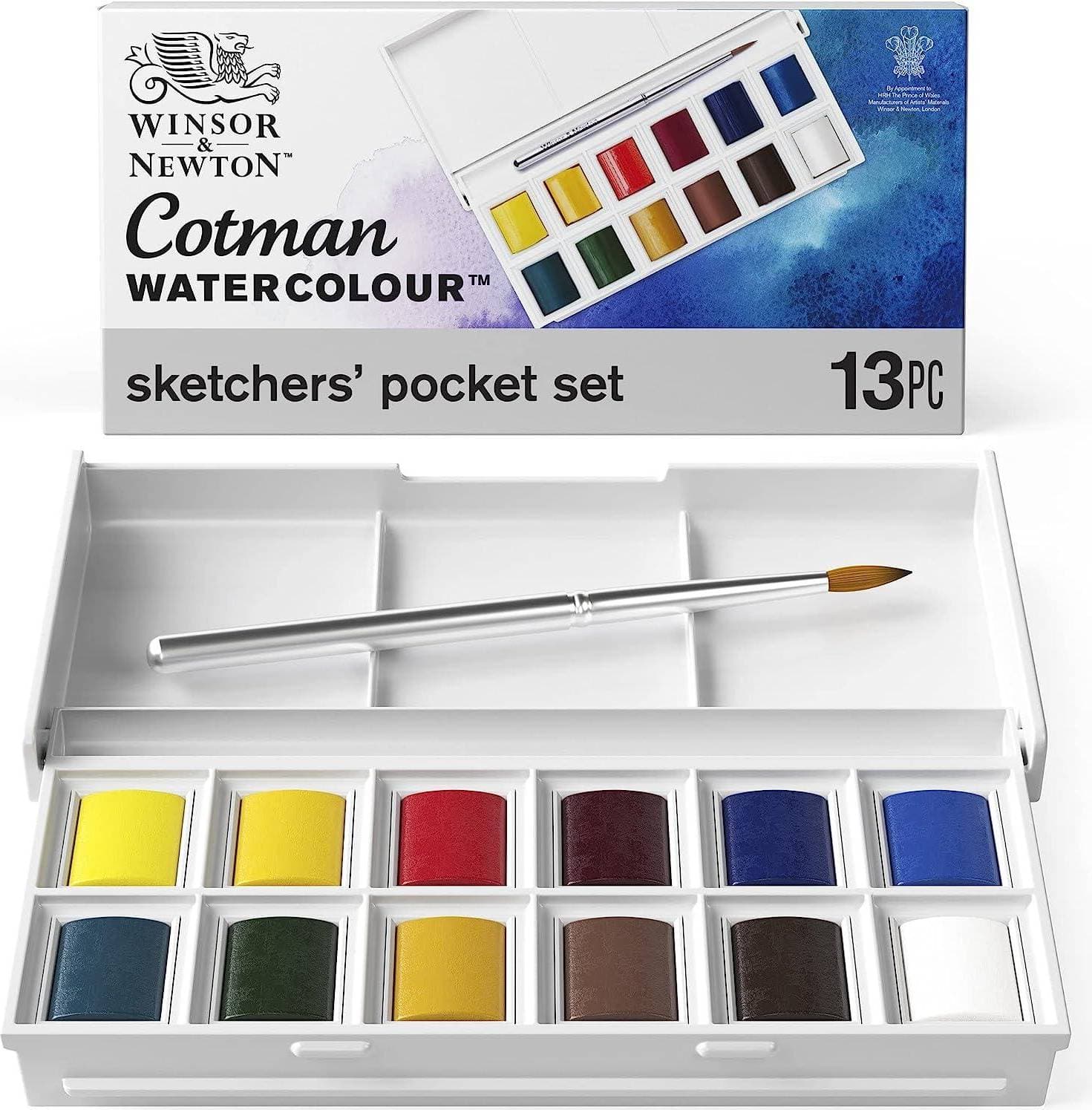 Winsor & Newton Cotman Watercolours Sketchers' Pocket Set 13-pack