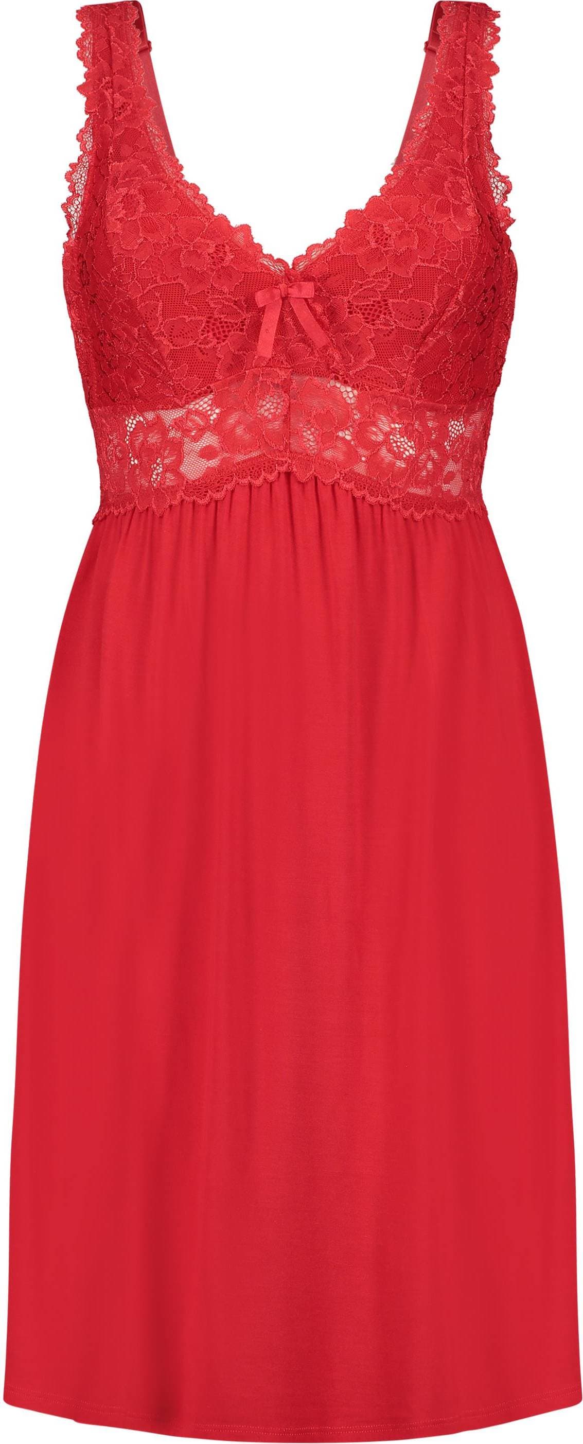 Hunkemöller Nora Lace Slip Dress - Red