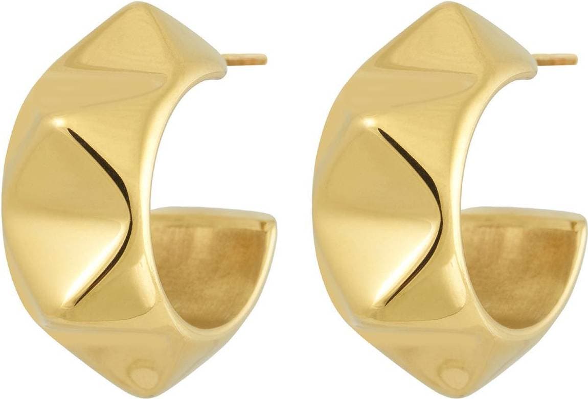 Edblad Peak Rivet Creoles - Gold