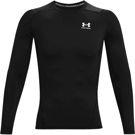 Under Armour Men's Heatgear Long Sleeve Top - Black/White