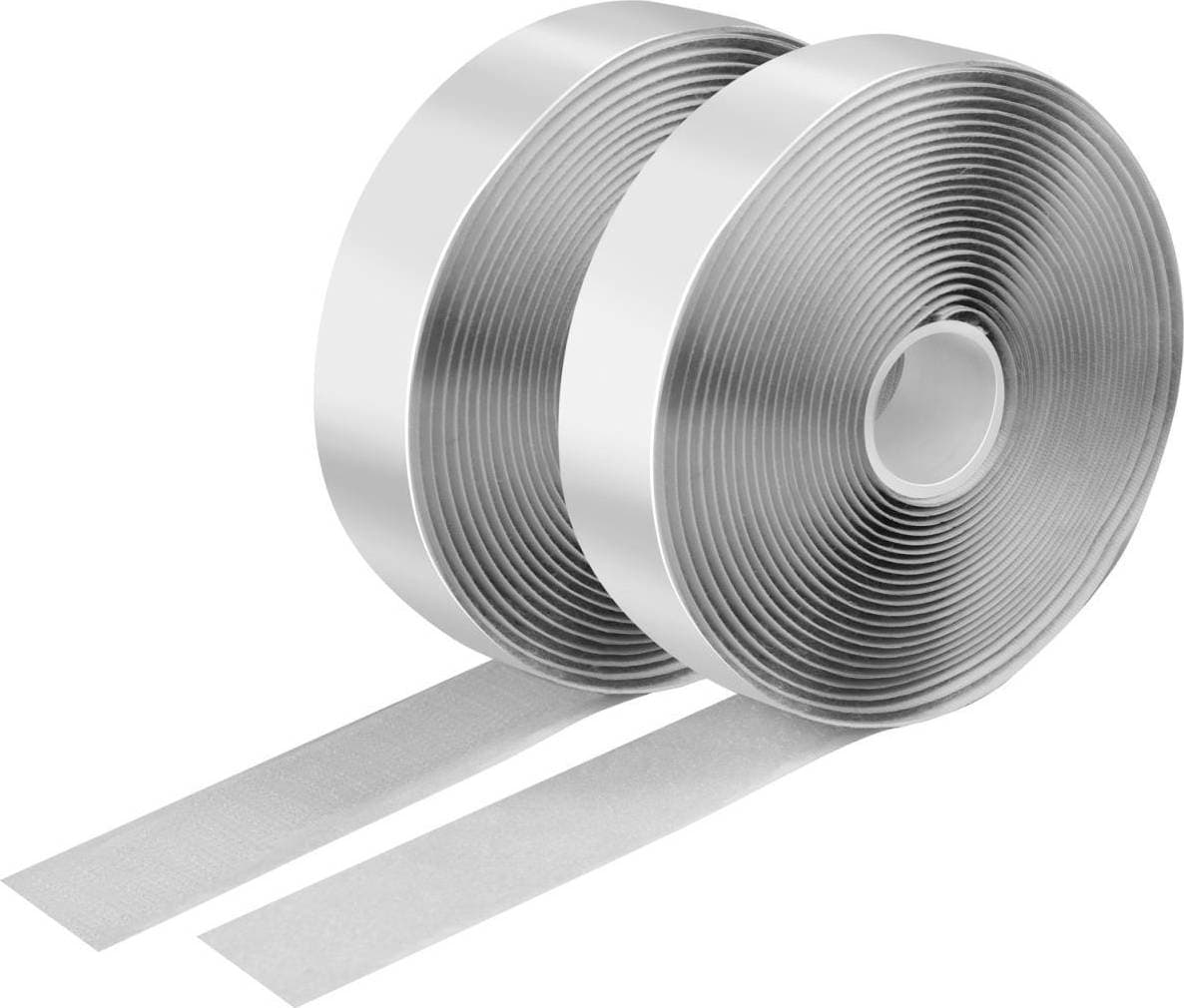 LogiLink Kardborreband Dubbelsidig, Självhäftande, 25mm, 5m Vit