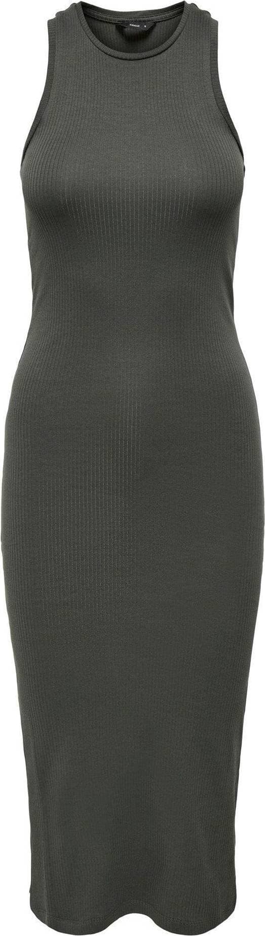 Only Regular Fit O-Neck Long Dress - Gray/Beluga