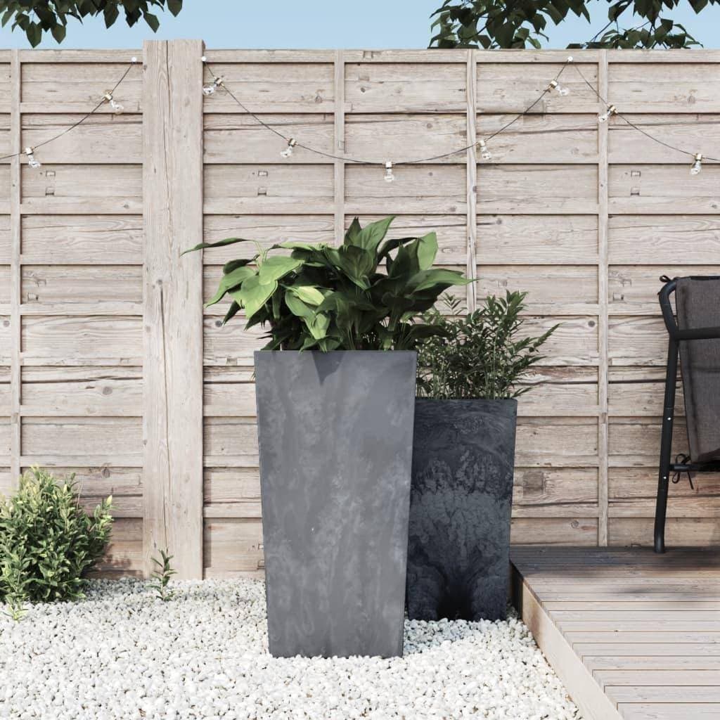 vidaXL Blomkruka avtagbar insida 21/49 L PP betonglook