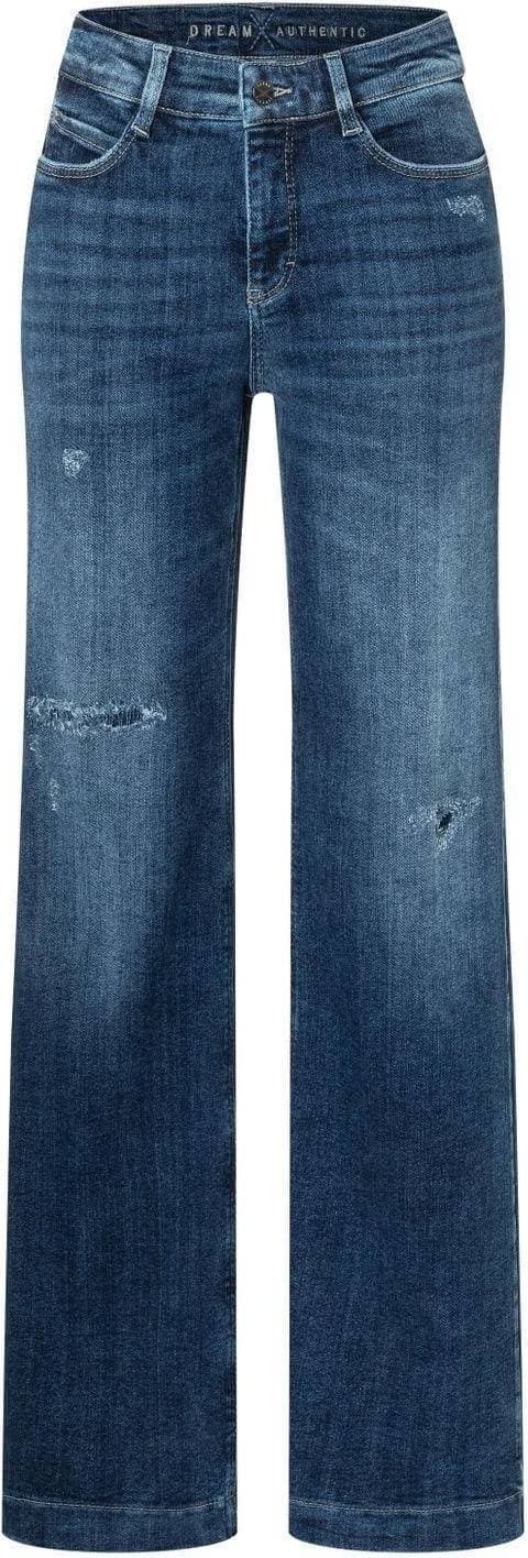MAC Dream Wide Jeans - Cobalt Authentic Wash