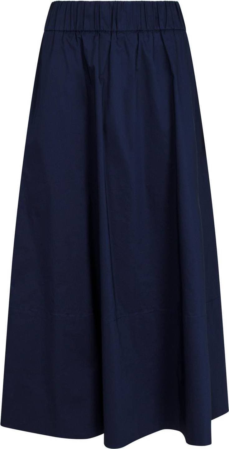 Neo Noir Yara Poplin Skirt - Navy