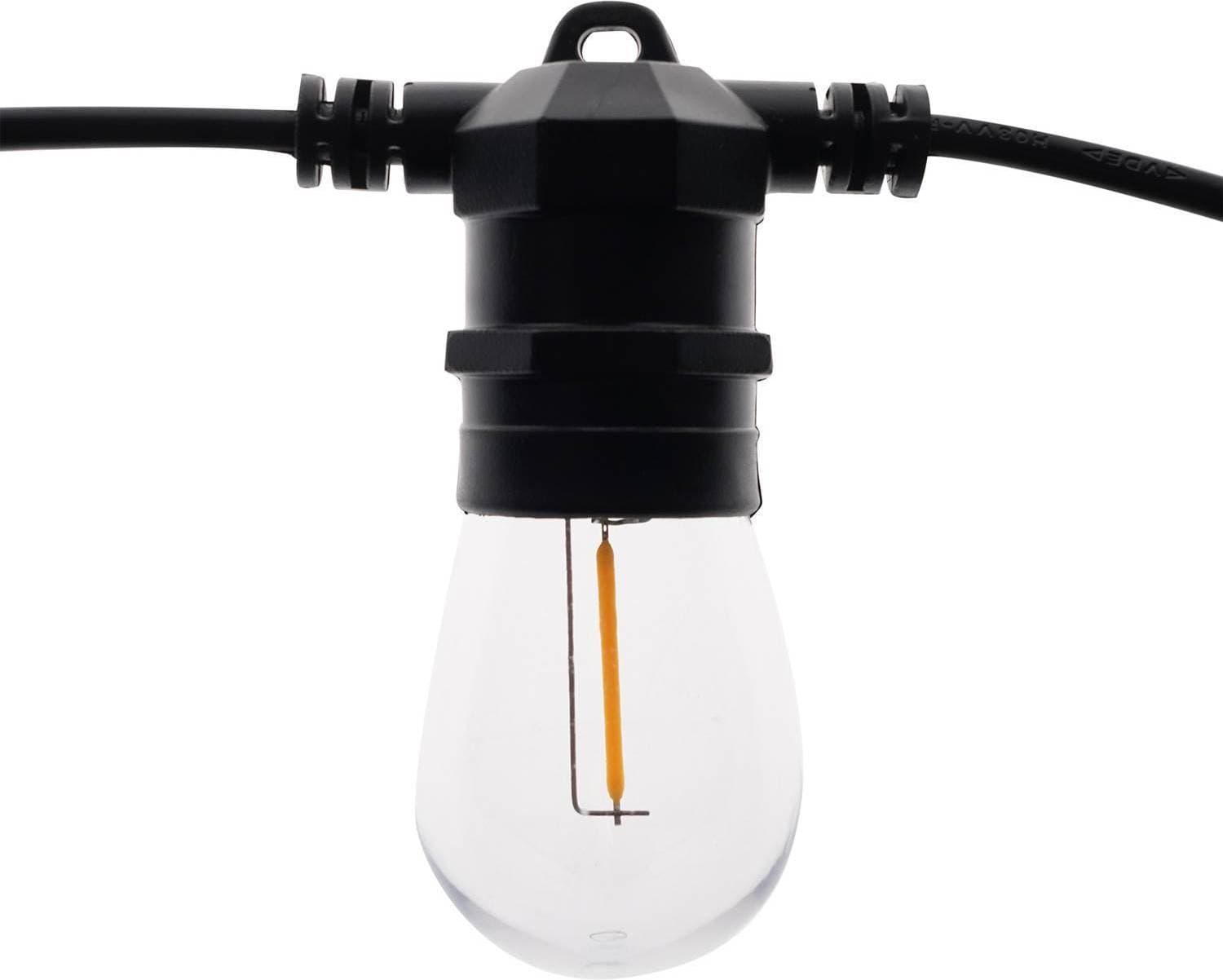 LightsOn Cozy Black Ljusslinga 10 Lampor