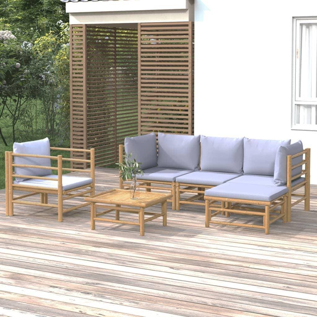 vidaXL 6 delar Loungeset, Bord inkl. 2 Stolar
