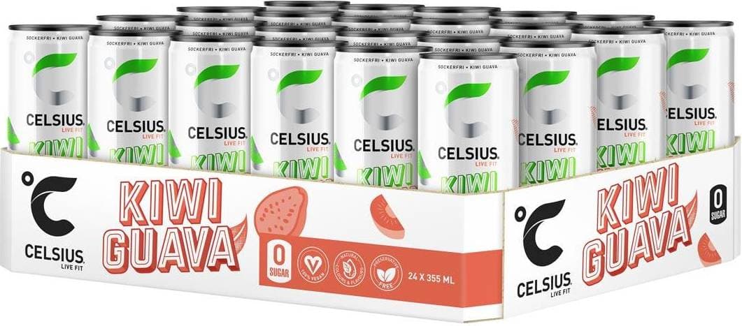 Celsius Kiwi Guava 355 ml 24 st