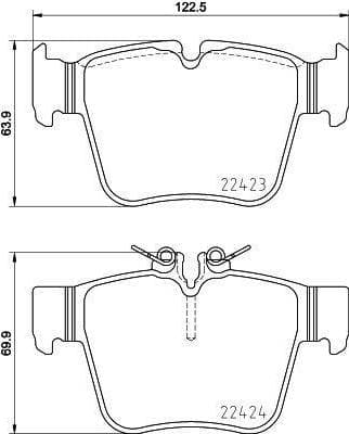 Brembo Bromsbeläggssats, skivbroms P 50